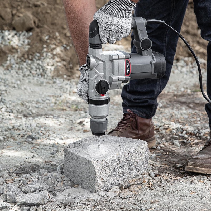 XtremepowerUS 1200W Electric Rotary Hammer SDS Plus Drill Swivel Adjustable