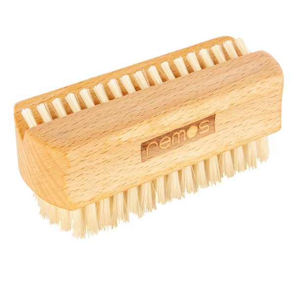 REMOS Hand- und Nagelbürste Buchenholz mit Naturborste für die Nagelreinigung