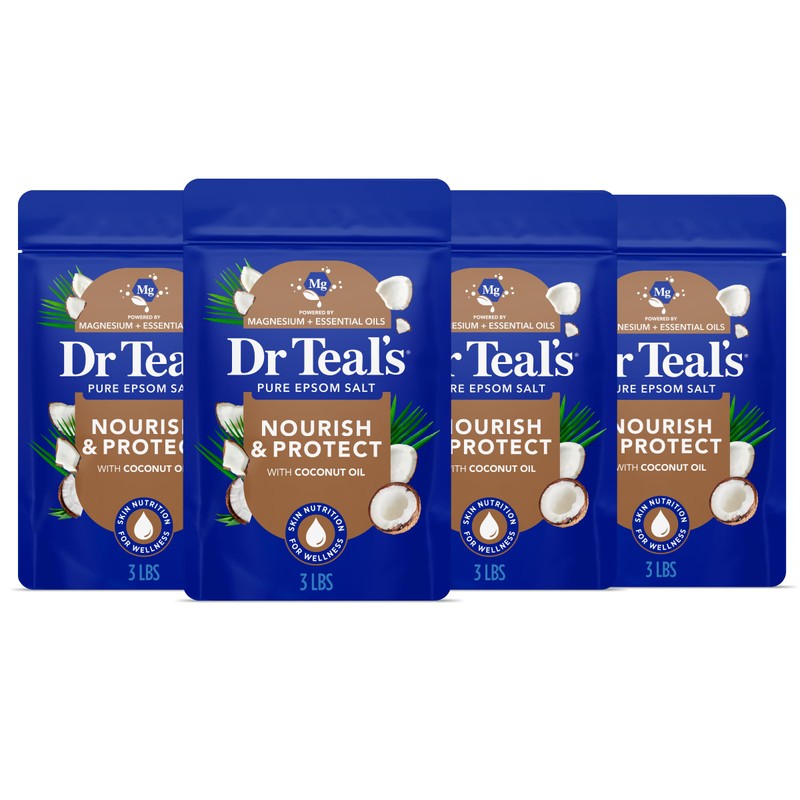 Dr Teal's Epsom Salt Magnesio Remoje, Nutre y Proteja Con