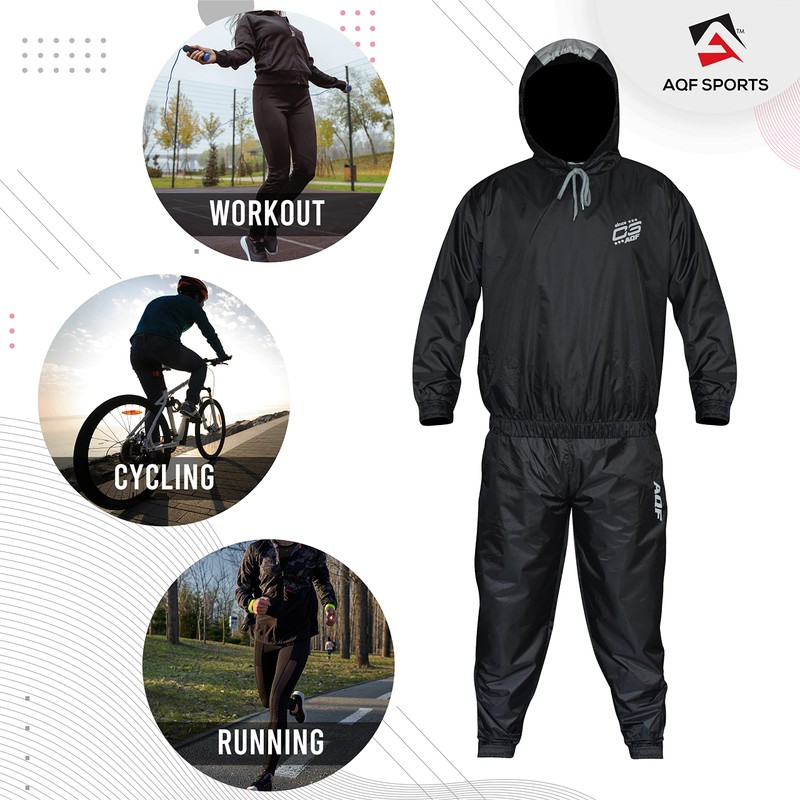 AQF AQF Heavy Duty Sauna Sweat Track Suit Weight Reduction