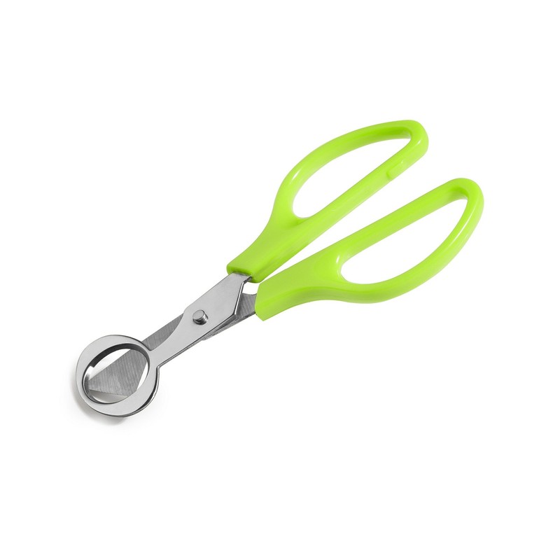 IBILI Quail Eggs Scissors, Stainless Steel, Green, 14 x 6