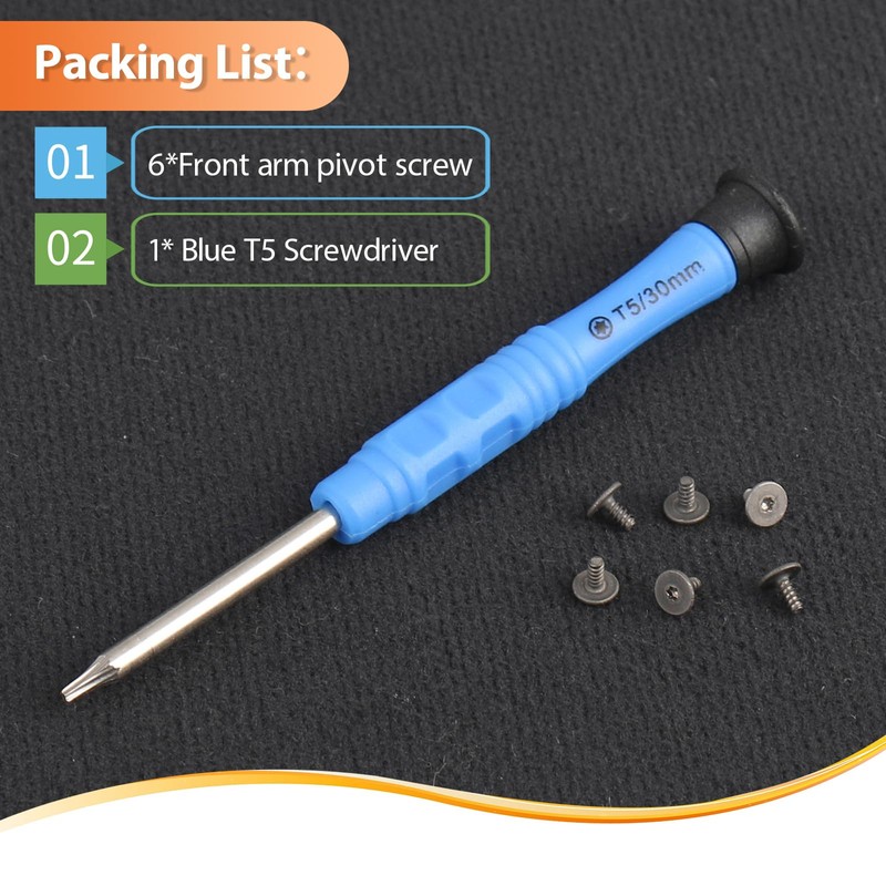 6 Pcs Front Arm Shaft Screws for DJI Mini 3/3