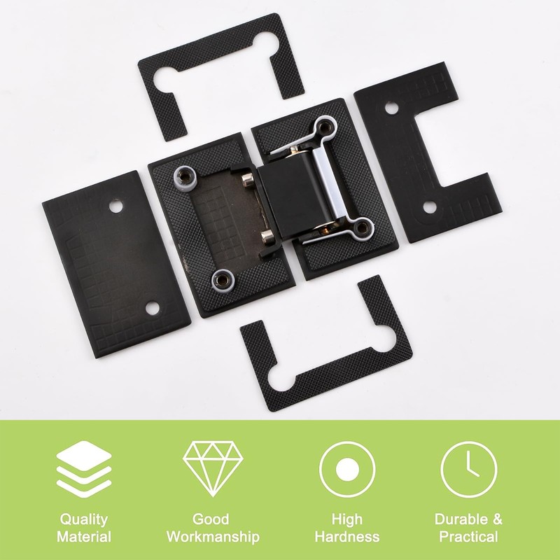 UFURMATE 180 Degree Stainless Steel Glass Door Clamp Heavy Duty