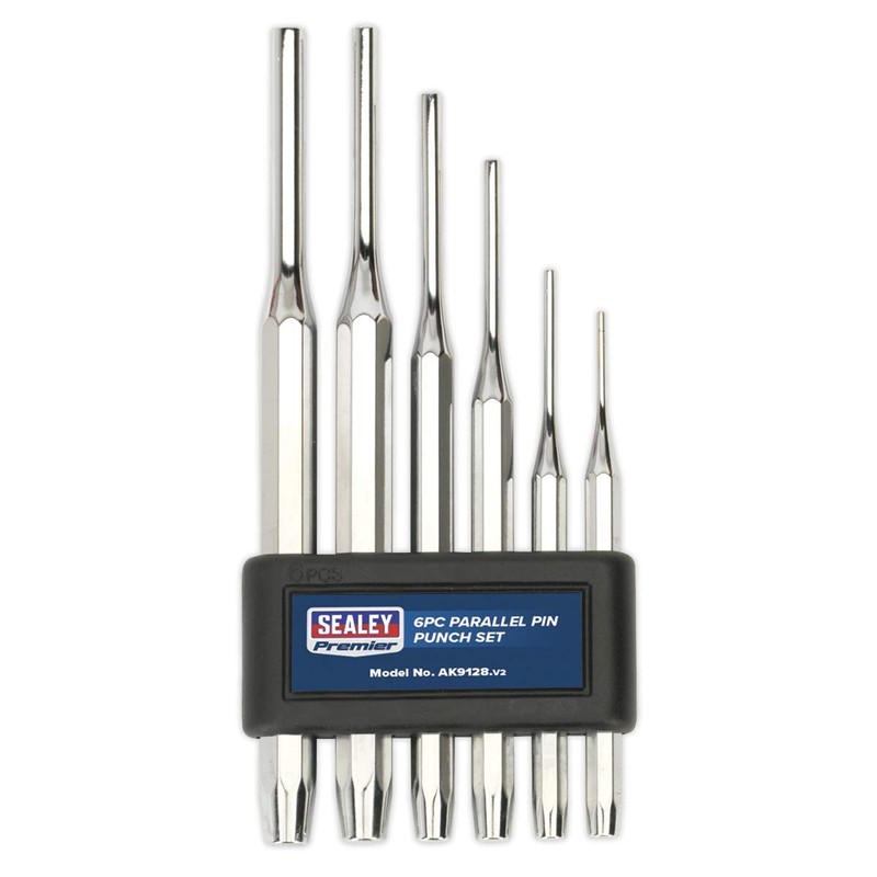 Sealey Ak9128 Parallel Pin Punch Set 6Pc