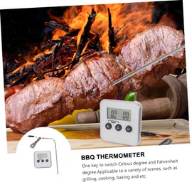 BIUDECO BBQ Thermometer with Temperature Alarm Digital Kitchen Probe for Meat Fish More Material Celsius Fahrenheit Easy to Mount with Magnetic Back Stand