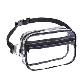 Cipszoely Clear Bumbag Transparent Bag for Women Stadium Approved Clear Bag Waterproof See Through Bag for Men Boys Running Hiking Travel Sports