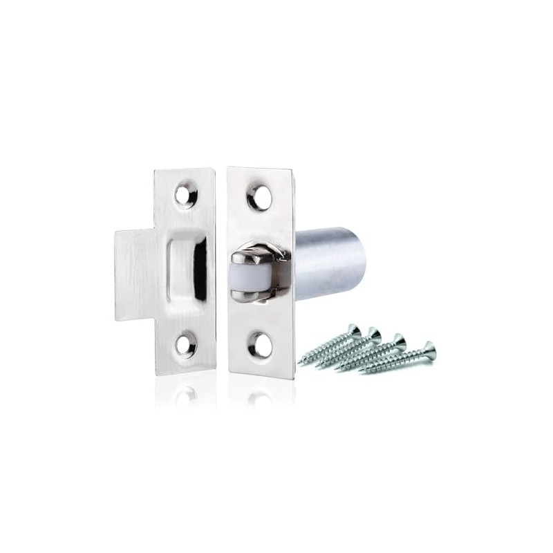 Adjustable Roller Catch Polished Chrome Roller Ball Door Latch Cupboard