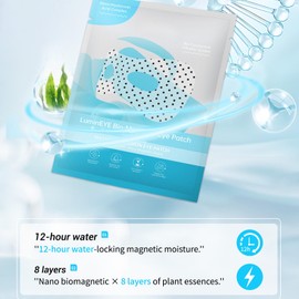 Bio-Magnetic Eye Mask – Hyaluronic Acid & Collagen Eye Patches for Hydrating, Firming & Smoothing – Refreshing Under Eye Treatment for Tired Eyes – 7 Pairs (1PC)