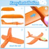 PUREZON LED Foam Airplanes, 4 Pack, 17 Inch, 4 Colors