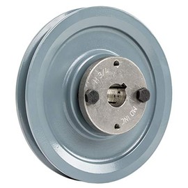 Cast Iron 5.75" Single Groove Belt B Section 5L Pulley w/ 3/4" Sheave Bushing