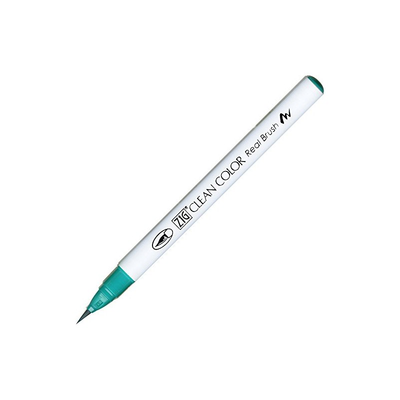 Zig Clean Color Real Brush Marker Pen 042 Turquoise Green