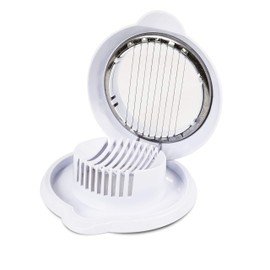 COMMERCIAL CHEF Egg Chopper, Safe and Easy to Use Food Chopper, Egg Cutter, Mushroom Slicer, Strawberry Slicer and more for Salads, Garnish, and Favorite Foods White