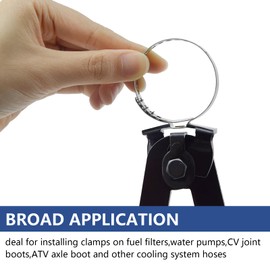 Thsakzo CV Joint Axle Boot Clamp Pliers Tool CV Boot Clamp Plier with 20 Crimp Bands -Ear Type Extension for Most Car