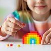 PIXIO Rainbow Tiny Magnetic Blocks Building Toy in The Pixel