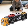 Carrier Truck Toy Model Alloy Detachable Six Car Kids Transport