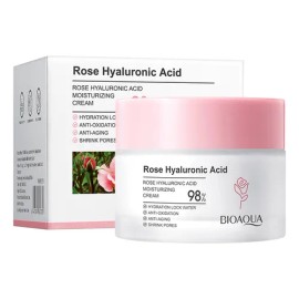 Crema Facial Ácido Hialurónico Rosas Bioaqua Momento Aplicación Día Noche Tipo Piel Todo