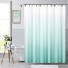 White to Navy Ombre Shower Curtain Water Resistant Decorative Gradient