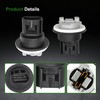 Weonaroll 2Pcs Parking Light Bulb Socket Front Rear Turn Signal