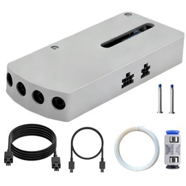 Concentrador AMS - búfer de filamento AMS 4-en-1 para Bambu Lab X1, P1P, P1S, A1, A1mini, H2D Impresora 3D, Compatible con Bambu Lab AMS, AMS 2 Pro y 