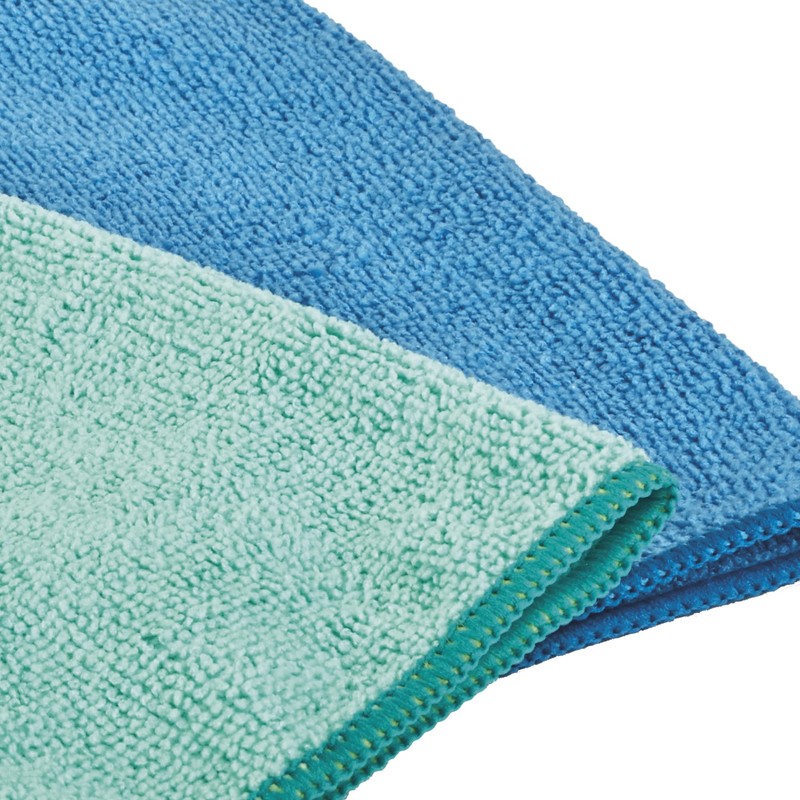 Spontex, Microfibre, Green and Blue, 30 x 30 cm
