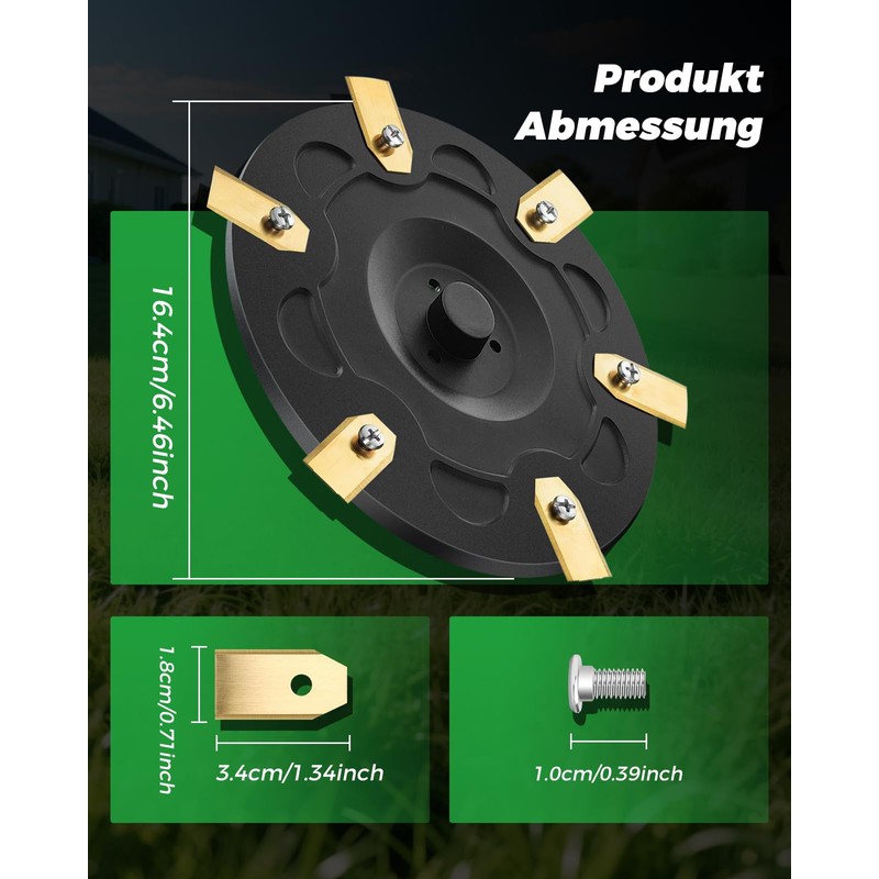 Yivy Robot Lawnmower Blade Plates + 30 Blades, Compatible with