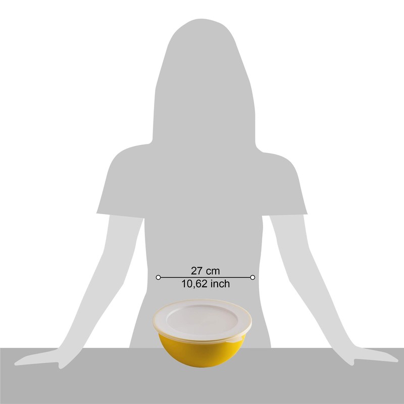 Omada Design Set of 3 Salad Bowls with Lids (0.5