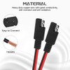 WMYCONGCONG 4 PCS SAE Extension Cable Quick Disconnect Wire Harness