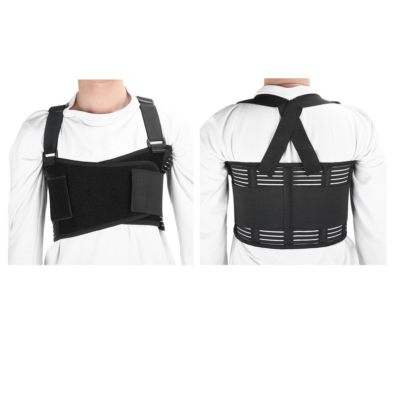 Rib Fracture Support Brace Breathable Adjustable Chest Lumbar Protector Strap