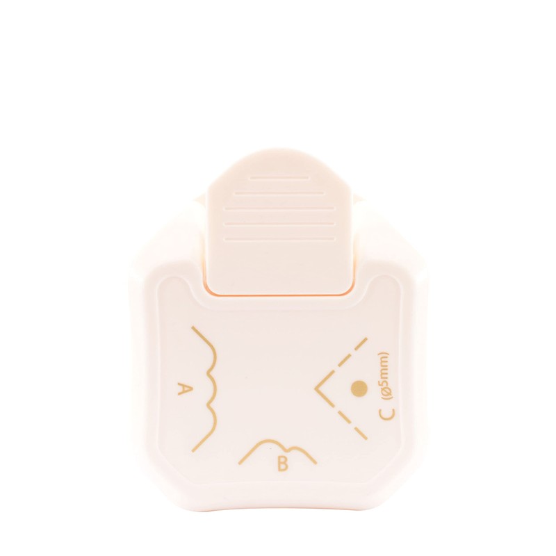 Vaessen Creative 3-in-1 Punch, Create Rounded Corners, Tags and Labels,