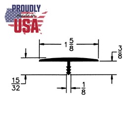 Outwater Plastic T-molding 1-5/8 Inch White Flexible Polyethylene Center Barb Tee Moulding 12 Foot Coil