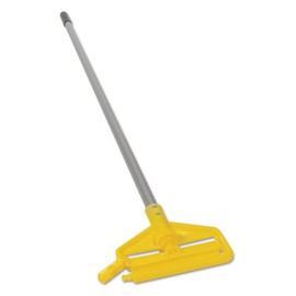 Rubbermaid Commercial H136 Invader Aluminum Side-Gate Wet-Mop Handle, 1 dia x 60, Gray/Yellow