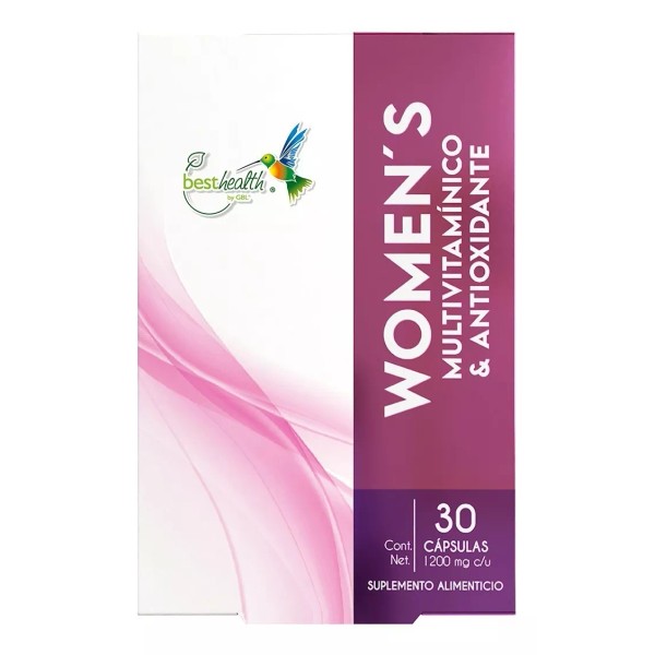 Best Health Women's Multivitamínico & Antioxidante 30 Caps Best Health