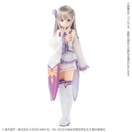 Azon International 1/6 Scale Pure Neemo Character Series 143 "Re:Zero - Starting Life in Another World" Emilia Total Height Approx. 10.2 inches (26 cm), Made of Soft Vinyl