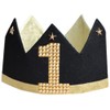 Party City Birthday Birthday Crown Reversible with Patch, Black
