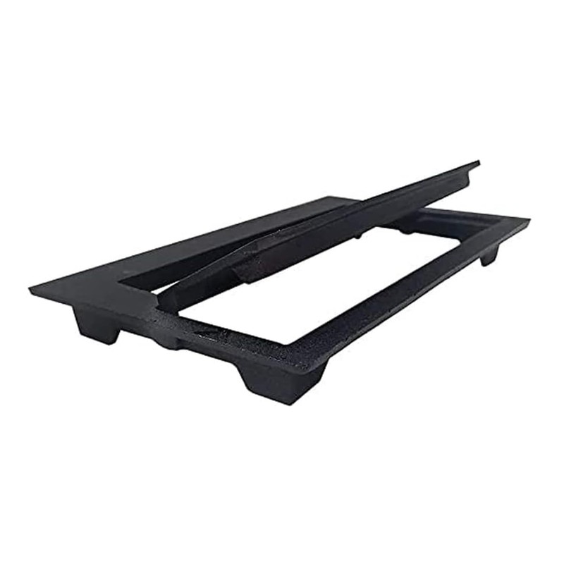 Oakestry Modern Cast Iron Ash Dump Door Heavy-Duty Fireplace Cover