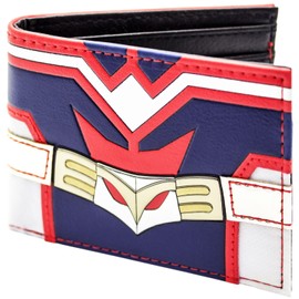 My Hero Academia All Might Golden Age Costume Wallet Bi-Fold ID & Card Holder, Blue