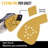 Dura-Gold Premium Mouse Detail Sander Sandpaper Sanding Sheets - 80