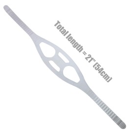 GetWetStore Silicone Snorkel Mask Strap Scuba Diving Replacement, Clear