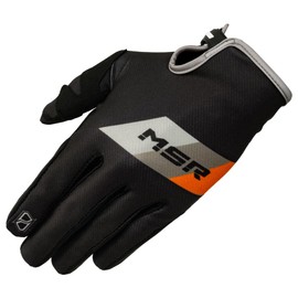 MSR™ Axxis Proto MTB Mountain Bike Dirt Bike Motocross MX BMX Outdoor Sports ATV UTV Powersports Riding Gloves for Men and Women Small Black/White/Orange