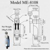 2 pieces ME-8108 adjustable IP65 waterproof roller lever arm limit