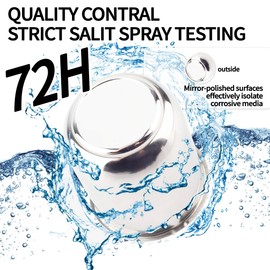 Rheedal 2Pcs Stainless Trailer Wheel Center Caps & 12Pcs Wheel Lug Nuts Kit, 3.19in Top Removable Push Through Chrome Hub Cap with Chrome 1/2-20 Lug Nuts, for Truck SUV RV Wheel Rim