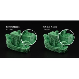 Bambu Lab Hotend with Nozzle - X1 Series and P1 Series Compatible with P1S P1P X1C X1 Carbon 3D Printer (.2MM Stainless Steel)