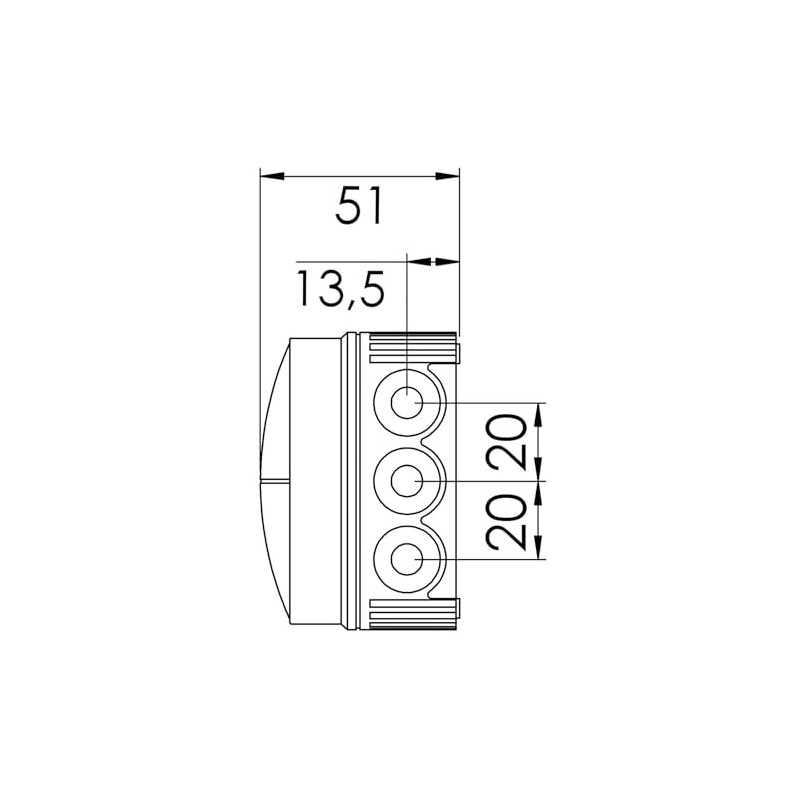 Wiska 10111273 Combi 108 BK 3-221-413 Combi 108 Junction Box,