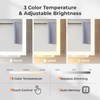 DESIGNSCAPE3D White LED Bathroom Mirror Cabinet with Time/Temp Display, 3-Tone