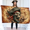 Pirate Flag 90 x 150 cm with Eyelets - Large