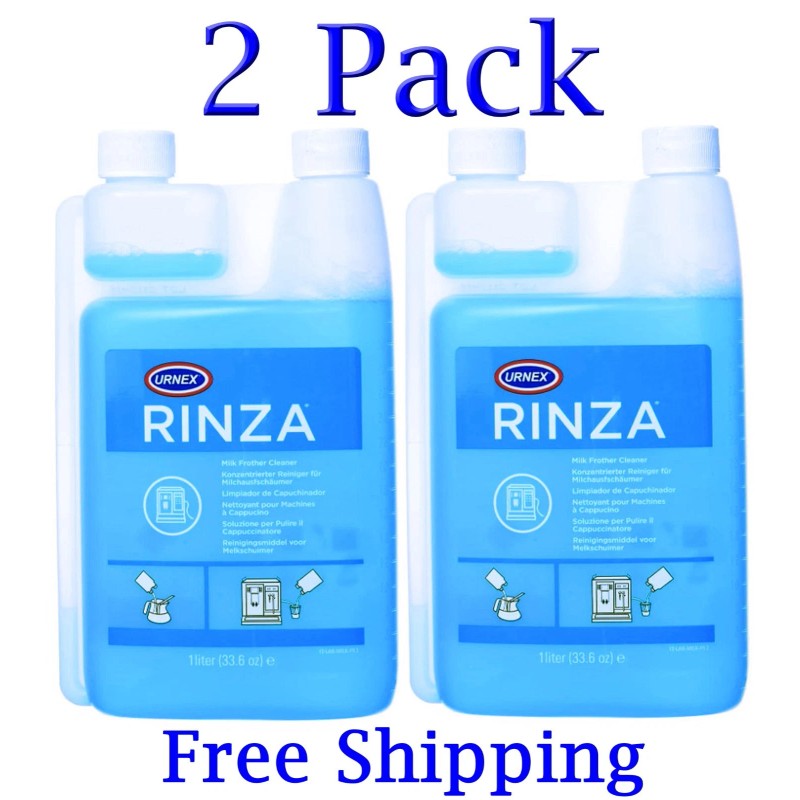 Urnex 2-PACK RINZA Espresso Coffee Machine Milk System Frother Steam