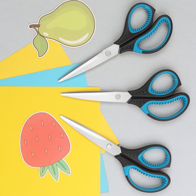 Office Scissors, Durable Multi-Purpose, Comfortable Grip, 8-inch Scissors (Suitable for