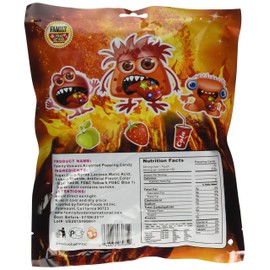 Family Volcano Assorted Popping Candy, Cola/Strawberry/Green Apple, 7.9 Ounce