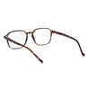 SA106 Thin Plastic Keyhole Rectangle Fashion Reading Glasses Tortoise +2.25