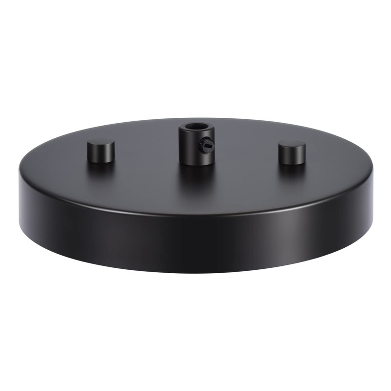 Canomo 6 Inch Black Ceiling Lighting Canopy Kit Ceiling Plate